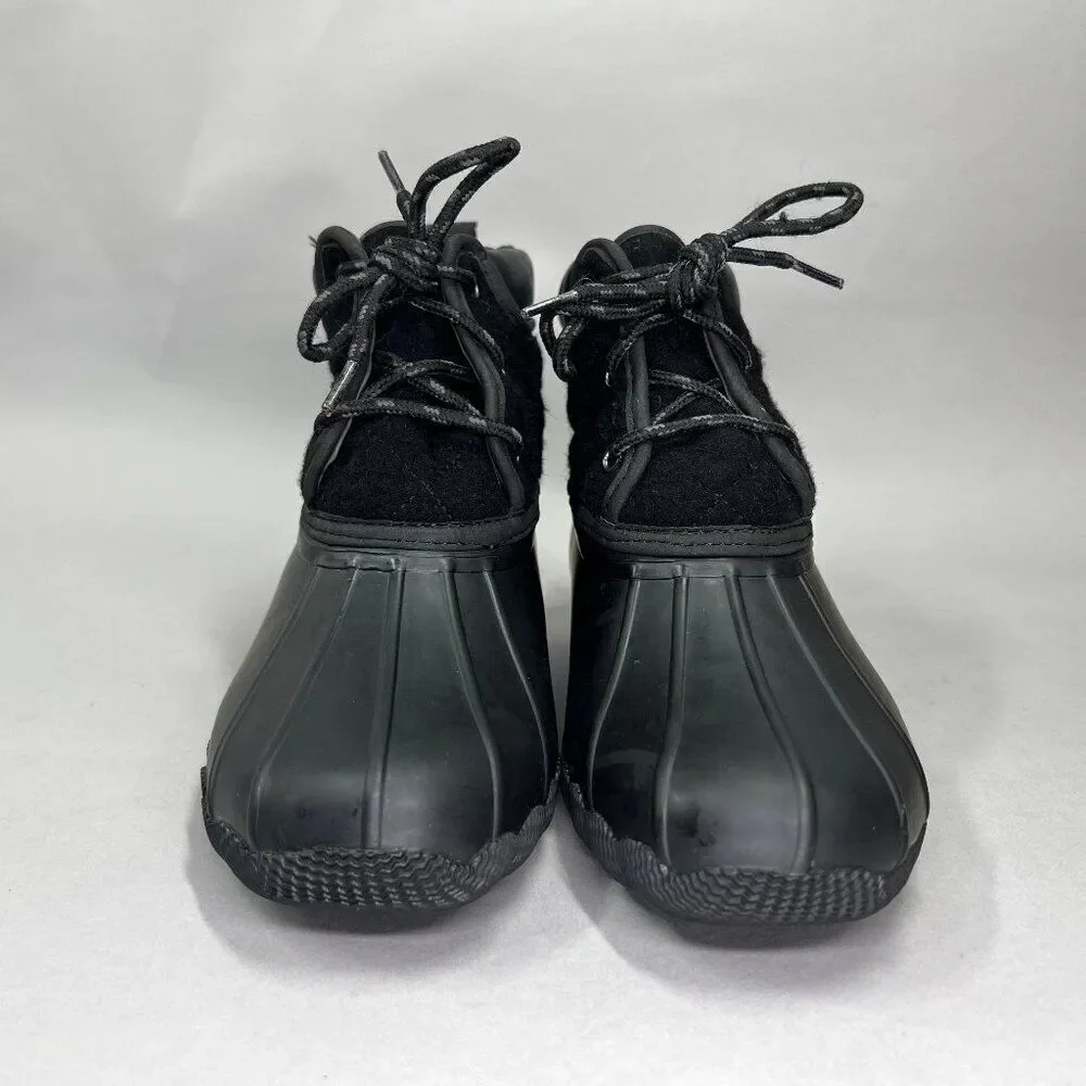 Sperry Women's Size 6 Pond Lil Puddles Mid Quilted Lace‎ Up Duck Boots